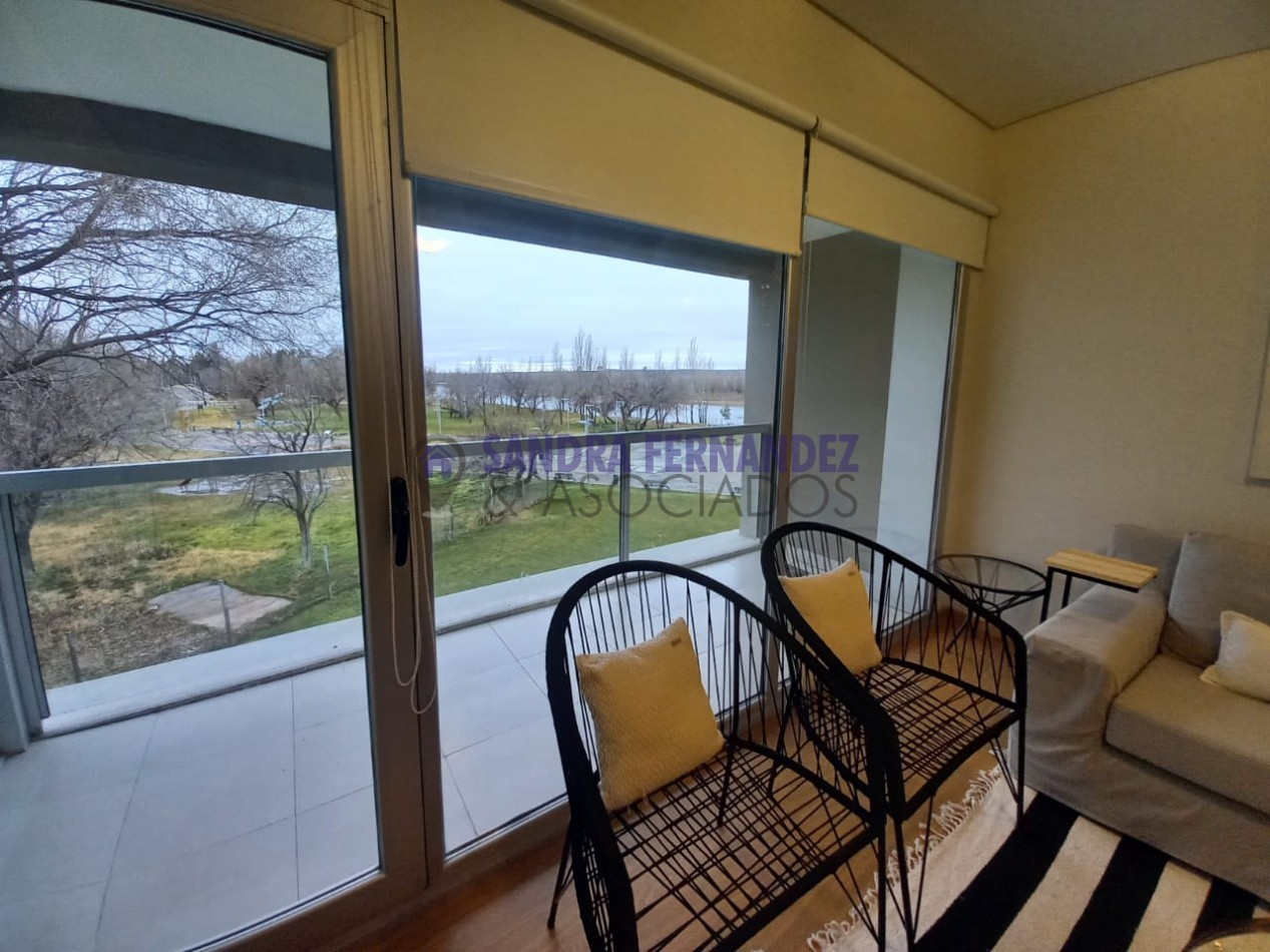 Neuquen. Alquiler Departamento amoblado 2 dormitorios. Equipado Nivel Gerencial Zona Rio Limay Pase o de la Costa