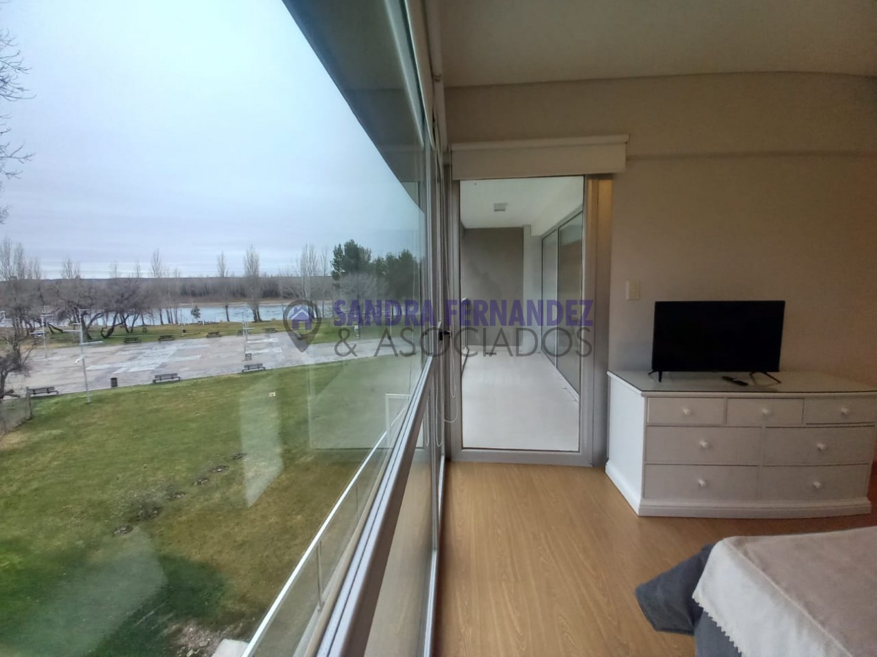 Neuquen. Alquiler Departamento amoblado 2 dormitorios. Equipado Nivel Gerencial Zona Rio Limay Pase o de la Costa