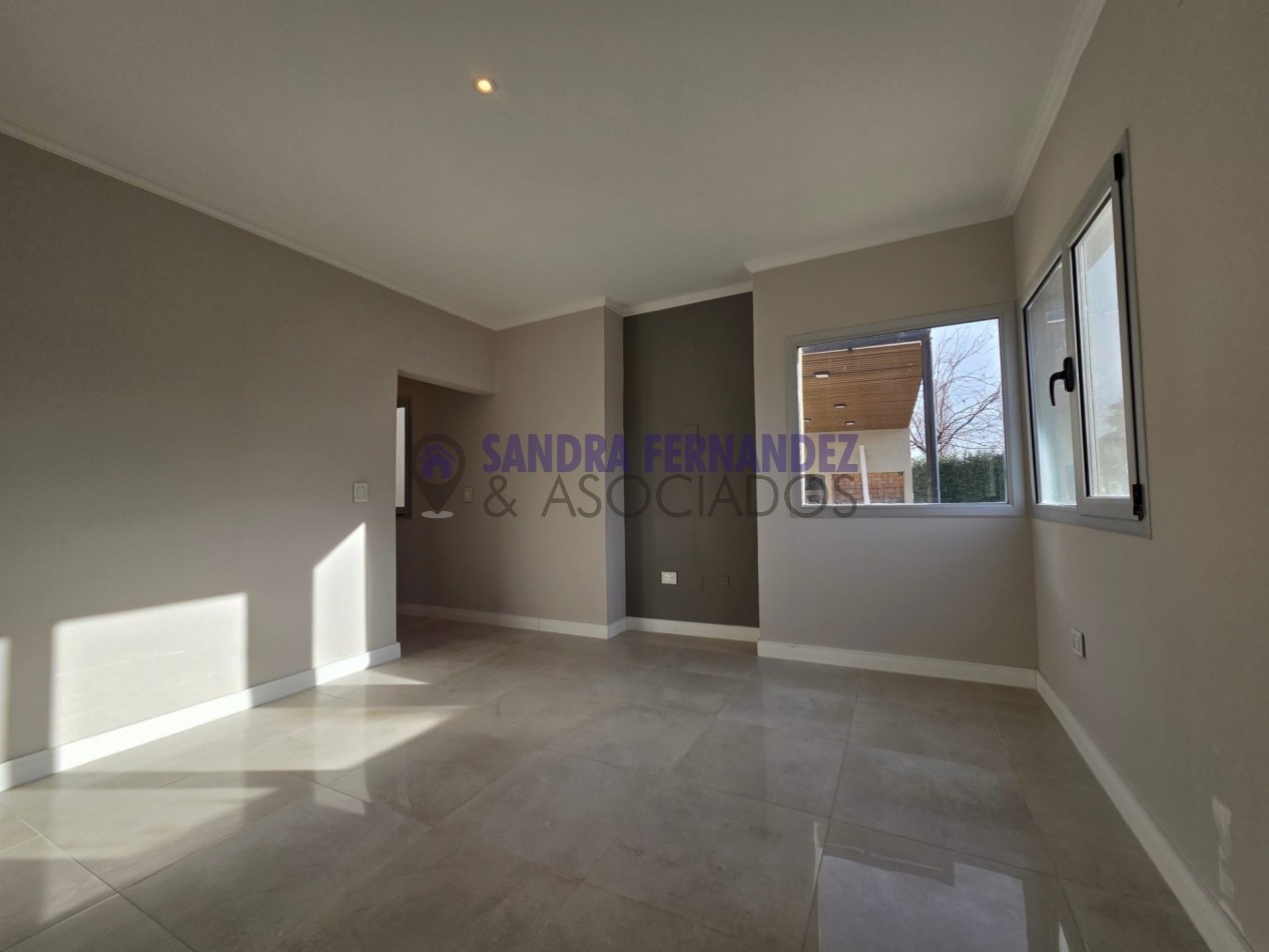 Neuquen Alquiler A ESTRENAR Casa en una sola planta 3 dormitorios, todos en suite Barrio Cerrado Sauces del Limay 