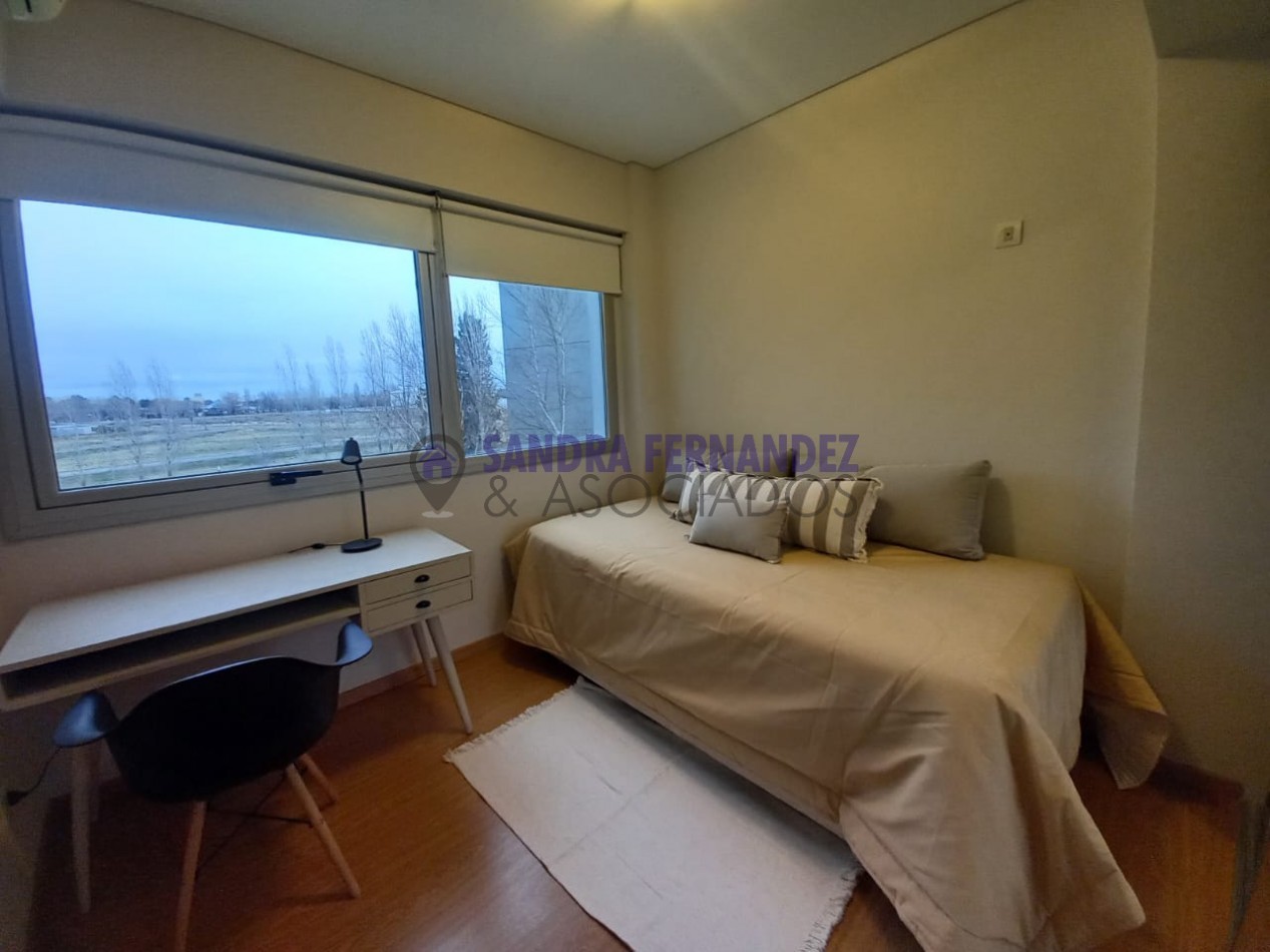 Neuquen. Alquiler Departamento amoblado 2 dormitorios. Equipado Nivel Gerencial Zona Rio Limay Pase o de la Costa