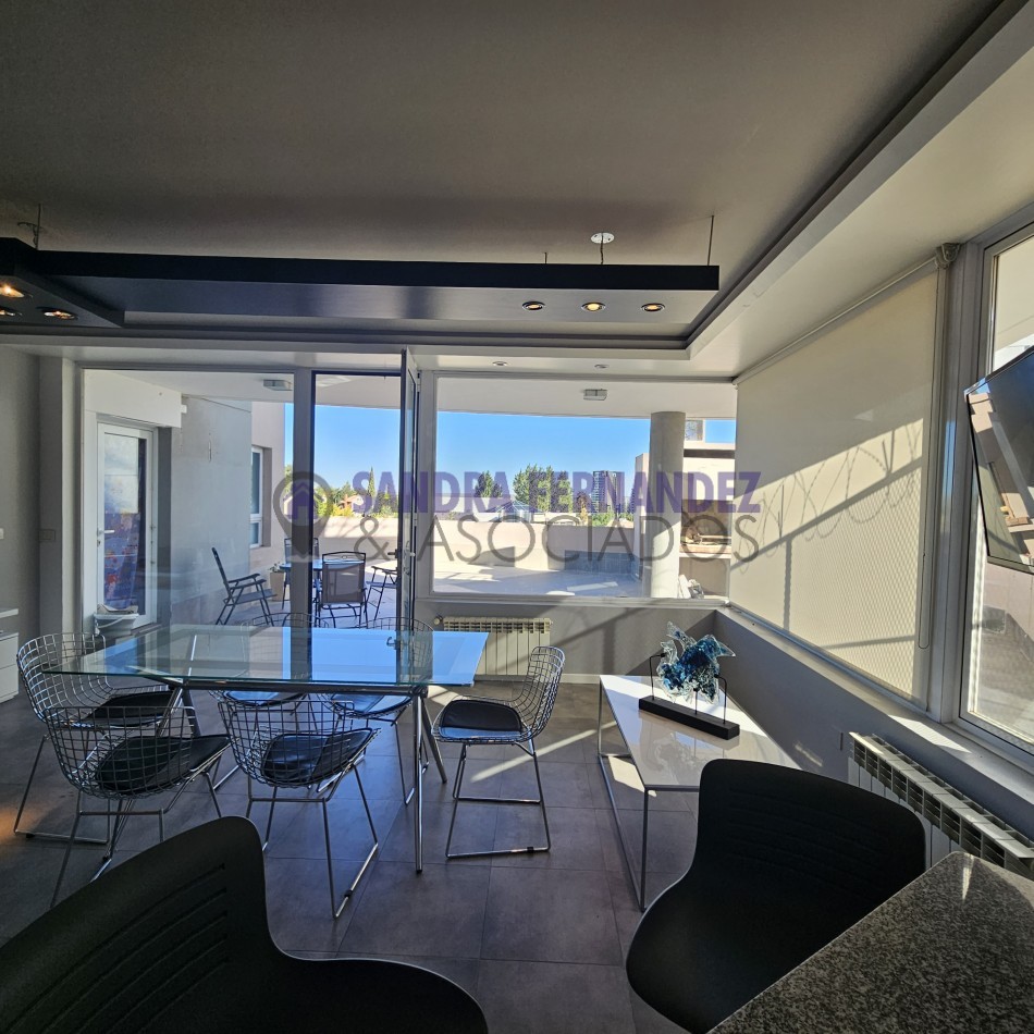 Neuquen. Alquiler. Semipiso. Santa Genoveva, Torre Dali. 2 dormitorios en suite con parrilla y terraza