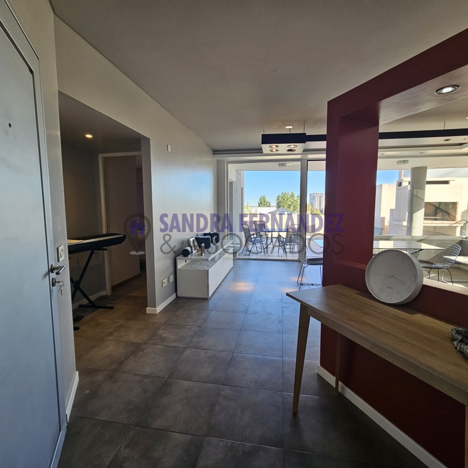 Neuquen. Alquiler. Semipiso. Santa Genoveva, Torre Dali. 2 dormitorios en suite con parrilla y terraza