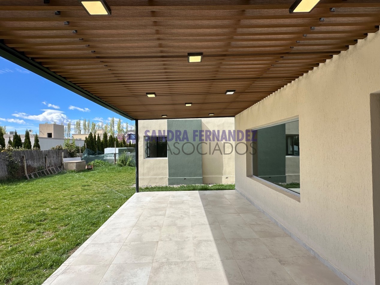Neuquen Alquiler A ESTRENAR Casa en una sola planta 3 dormitorios, todos en suite Barrio Cerrado Sauces del Limay 