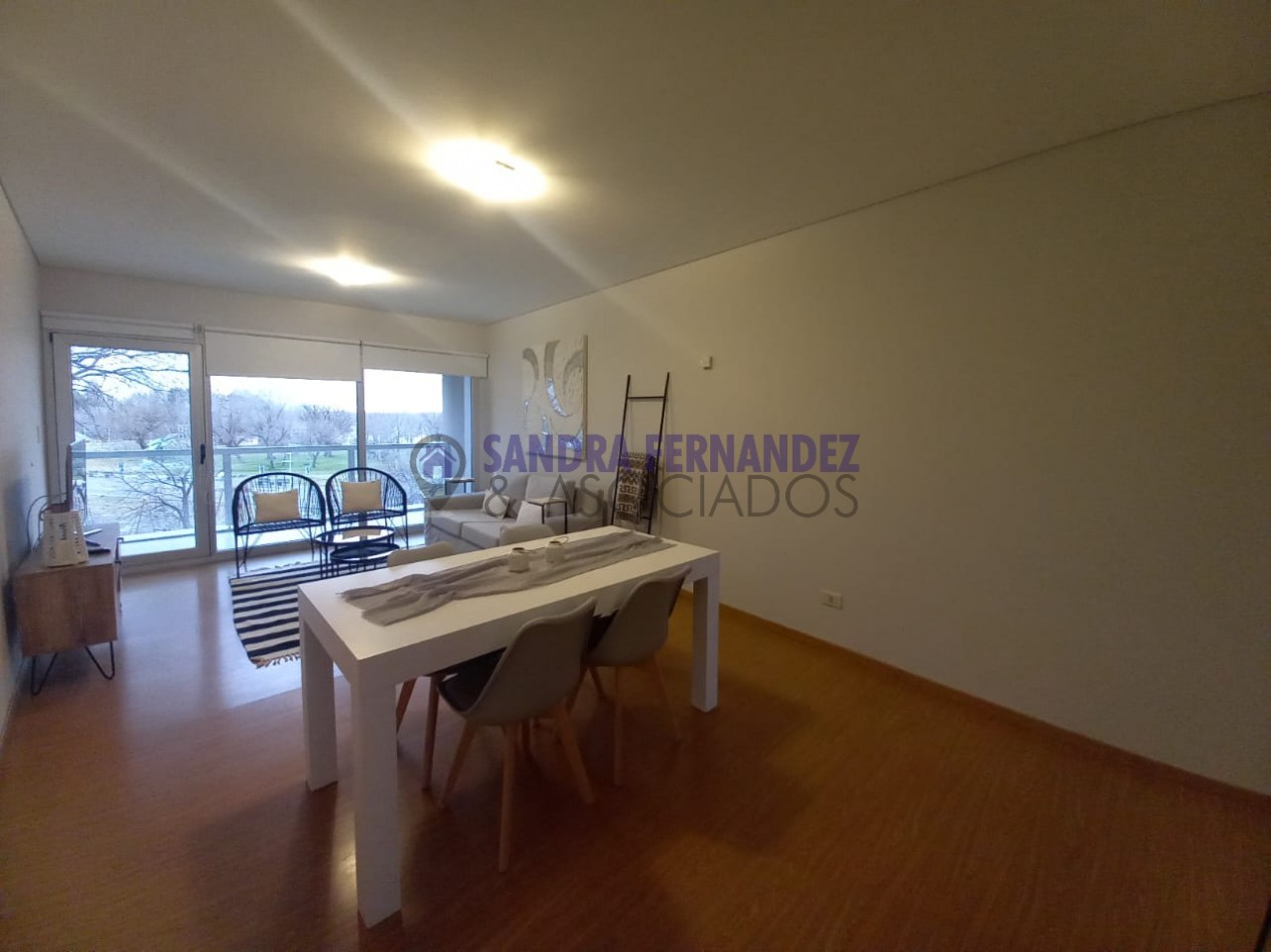 Neuquen. Alquiler Departamento amoblado 2 dormitorios. Equipado Nivel Gerencial Zona Rio Limay Pase o de la Costa