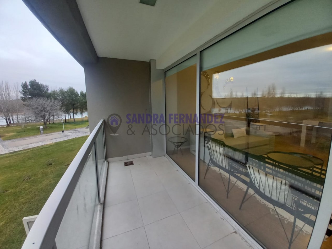 Neuquen. Alquiler Departamento amoblado 2 dormitorios. Equipado Nivel Gerencial Zona Rio Limay Pase o de la Costa