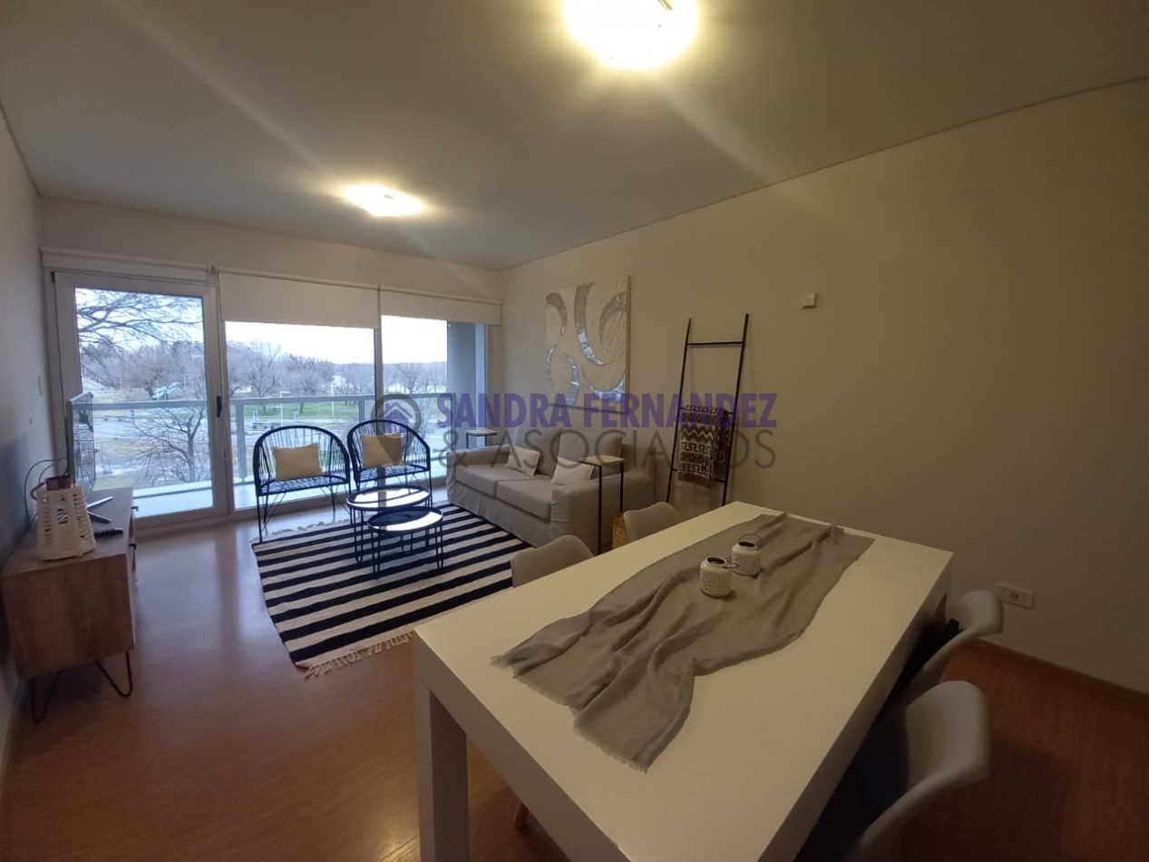 Neuquen. Alquiler Departamento amoblado 2 dormitorios. Equipado Nivel Gerencial Zona Rio Limay Pase o de la Costa