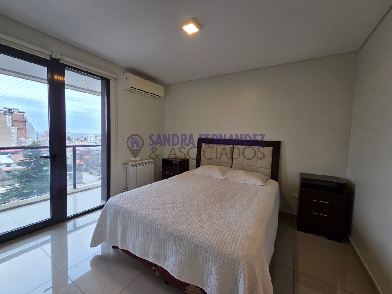 Neuquen Alquiler Departamento Nivel Gerencial amoblado equipado 2 dormitorios (suite). Cochera